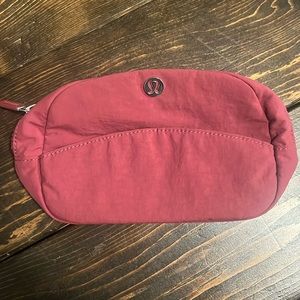 Lululemon double zip mini pouch cosmetic bag